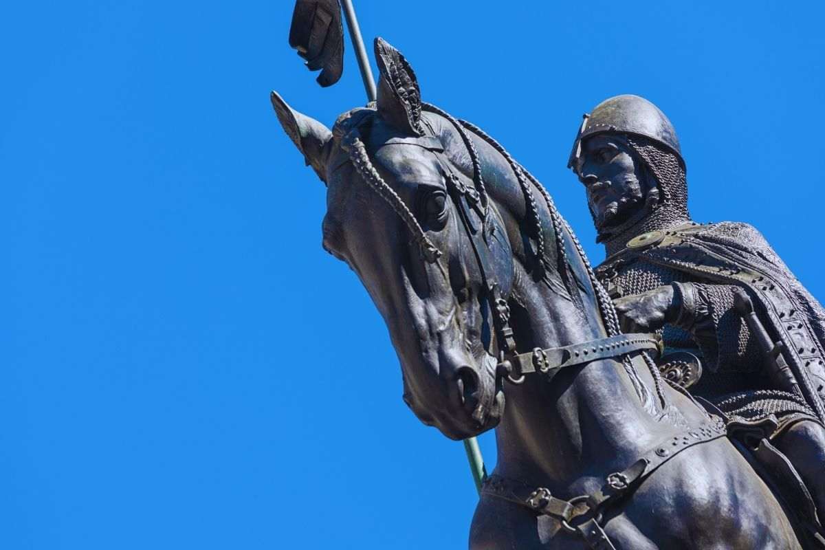 San Venceslao a cavallo