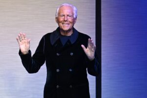 lo stilista giorgio armani