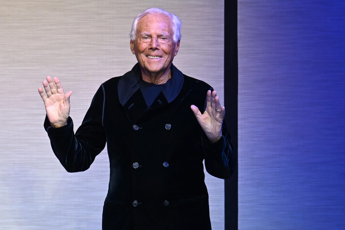 lo stilista giorgio armani
