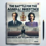 rappresentazione di copertina di giornale che parla della famiglia Agnelli