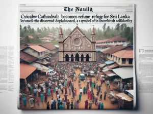 chiesa su una pagina di giornale