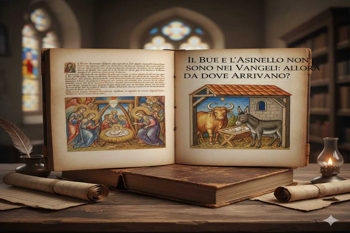 vangelo con bue e asinello