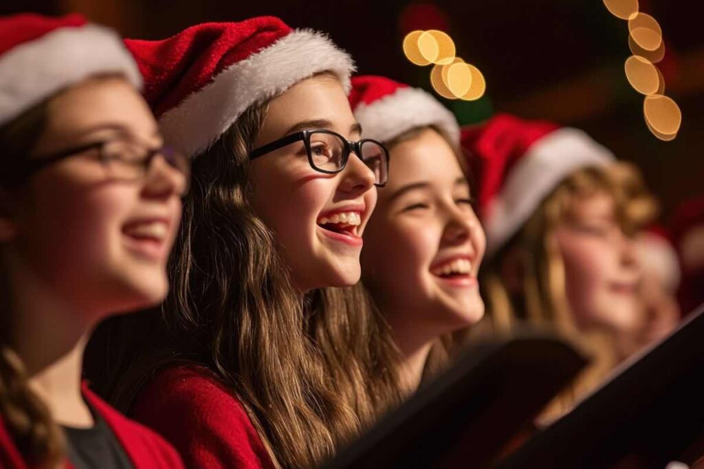bambini che cantano a natale